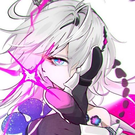 kiana kaslana icon honkai impact Honkai Impact, One Shot, An Anime, White Hair, Anime Character, Hair, Anime, Blue, White