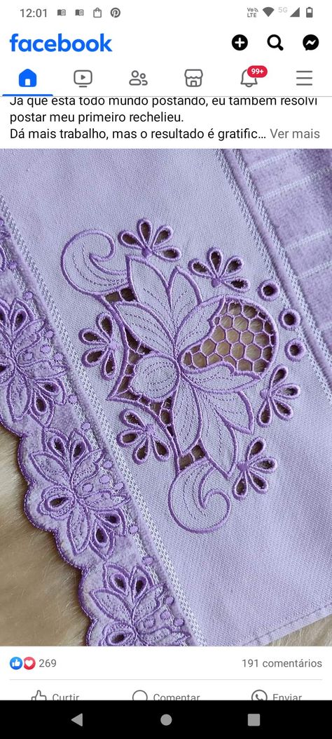 Embroidery Fashion Detail, Birds Embroidery Designs, Hand Embroidery Patterns Flowers, Cutwork Embroidery, Geometric Embroidery, Floral Embroidery Patterns, Hand Embroidery Videos, Embroidery Stitches Tutorial, Embroidery Videos