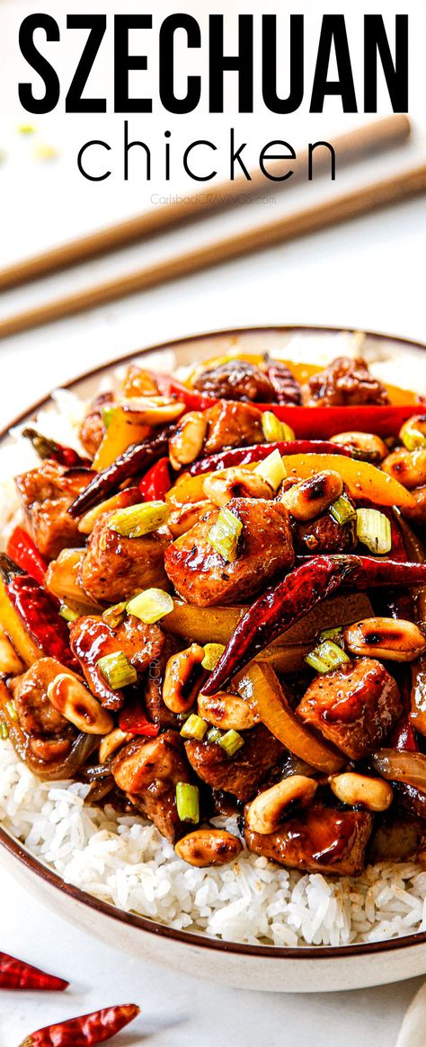 Szechuan Chicken - Carlsbad Cravings Quick Chicken Marinade, Szechuan Chicken, Carlsbad Cravings, Quick Chicken, Woks, Chicken Stir Fry, Best Chicken Recipes, Asian Cooking, Chicken Flavors