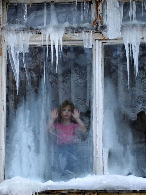 the iced-covered window of a kindergarten in Minsk (White Russia)    ---   temperature minus 27 degrees. Winter Window, I Love Winter, Looking Out The Window, Winter Magic, Window View, Snow And Ice, Winter Wonder, Through The Window, Through The Looking Glass