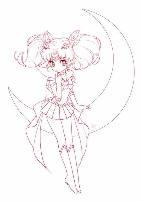 Chibi moon Sailor Chibi Moon Tattoo, Chibiusa Tattoo, Chibi Moon Tattoo, Sailor Moon Coloring, Sailor Moon Coloring Pages, Sailor Mini Moon, Chibi Coloring Pages, Sailor Moon Tattoo, Sailer Moon