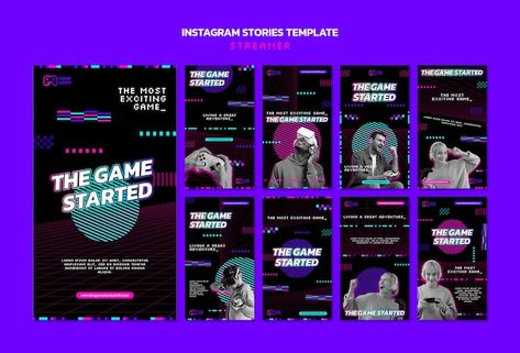 Free PSD neon streamer instagram storie... | Free Psd #Freepik #freepsd #streaming #technology-template #broadcasting #streamer Technology Template, Instagram Story Ads, Gamer Quotes, Instagram Storie, Game Start, Psd Icon, Instagram Story Template, Story Template, Free Psd