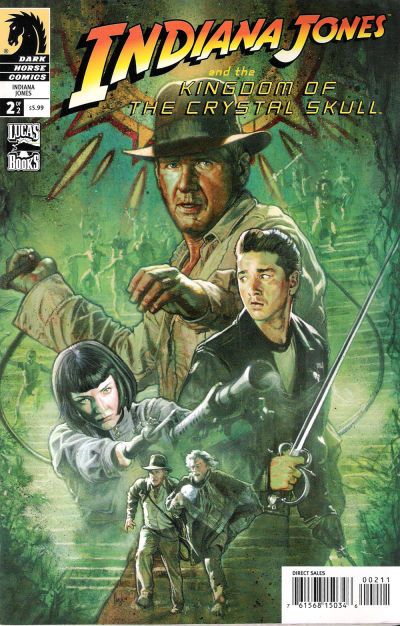 GCD :: Cover :: Indiana Jones and the Kingdom of the Crystal Skull #2 Henry Jones Jr, Kingdom Of The Crystal Skull, Harrison Ford Indiana Jones, Henry Jones, Star Wars Wallpaper, Dark Horse Comics, Harrison Ford, Cinematic Photography, Comic Book Covers