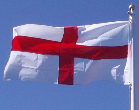 Flag of England - St George's Cross Flag Of England, George Cross, Rule Britannia, England Flag, Saint George's, Famous Landmarks, English Countryside, Canada Flag, Big Ben