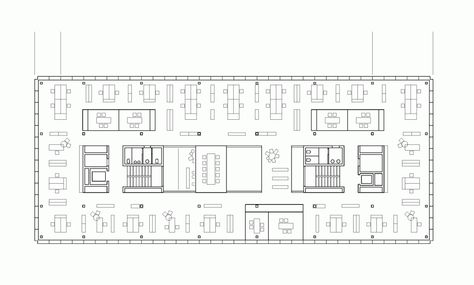 Office Building 200 / Nissen & Wentzlaff Architekten Office Building Plans, Open Office Layout, Office Space Planning, Free Floor Plans, Office Floor Plan, Photography Office, Commercial And Office Architecture, Renovation Architecture, Building Layout