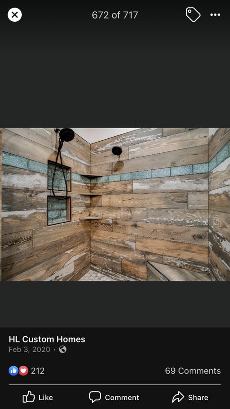 Rustic Bathroom Shower Tile Ideas, Wood Walk In Shower Ideas, Western Tile Bathroom, Western Walk In Shower Ideas, Farmhouse Bathroom Tile Shower Ideas, Farmhouse Walk In Shower Ideas, Western Shower Tile, Rustic Shower Bath Combo, Rustic Tile Shower Ideas