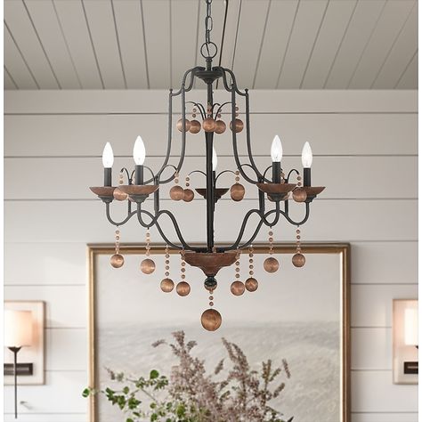 Minka Lavery Colonial Charm 5-Light Matte Bronze Traditional Led, Dry rated Chandelier in the Chandeliers department at Lowes.com Clear Glass Chandelier, Classic Chandelier, Empire Chandelier, Charm Collection, Minka Lavery, 5 Light Chandelier, Beaded Chandelier, Chandelier Style, Light Ceiling