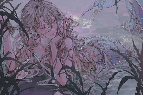 Mermaid Anime, 다크 판타지, Mermaid Art, 판타지 아트, 영감을 주는 캐릭터, Pretty Art, Character Design Inspiration, Aesthetic Art, Koi