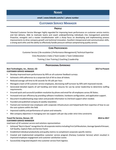 resume template customer service Manager Skills, Customer Service Manager, Customer Service Resume Examples, Good Customer Service Skills, Skills Resume, Functional Resume Template, Cv Example, Accountant Resume, Customer Service Resume