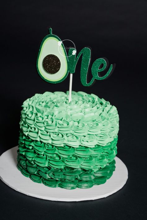 Avocado Birthday Cake Ideas, Avocado Smash Cake, Avocado First Birthday Party, Cute Avocado Birthday Cake, Avocado Cake Design, Avocado Birthday Cake, Avocado Birthday, Avocado Party, Avocado Cake