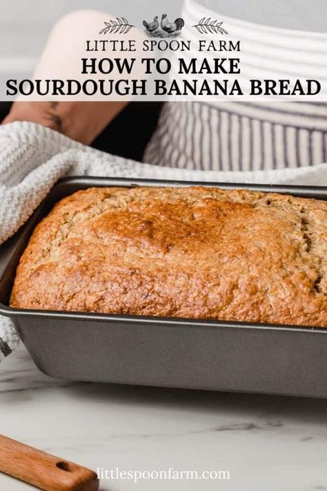 Sourdough Banana Bread Recipe, Sourdough Banana Bread, Banana Bread Easy, Sourdough Banana, The Best Banana Bread Recipe, Best Banana Bread Recipe, Recipe Using Sourdough Starter, Sourdough Starter Discard Recipe, Homemade Sourdough Bread