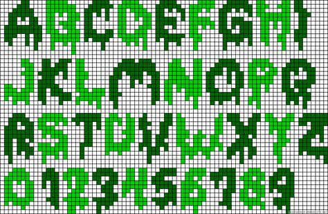 65747.gif (800×523) Perler Beads Letters Alphabet, Perler Bead Letters Alphabet, Pixel Font Alphabet, Alpha Pattern Fonts, Perler Alphabet, Perler Letters, Perler Bead Letters, Creepy Alphabet, Pixel Art Halloween