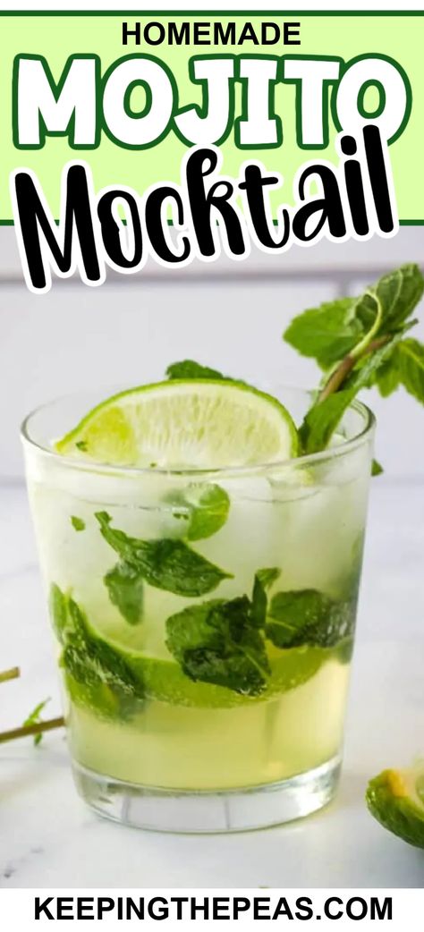 A light, refreshing, healthy spin on a classic cocktail, this mojito mocktail is made with fresh mint, lime, and club soda with a hint of natural sweetness. It’s simple, easy, quick, and suitable for kids and adults! Vegan Drinks Recipes, Mojito Mocktail, Virgin Mojito, Vegan Recipes Videos, Vegan Drinks, Mojito Recipe, Comfort Soup, Classic Cocktail, Mocktail Recipe