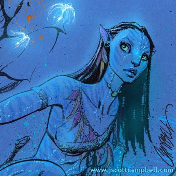 Avatar Neytiri, Avatar Film, Tekken 3, J Scott Campbell, Blue Avatar, Avatar James Cameron, Avatar Films, Avatar Fan Art, Scott Campbell