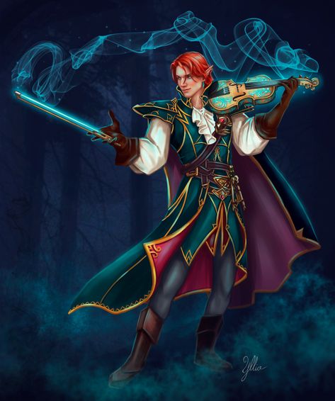 ArtStation - Kheren de Xiloscient Cape Fantasy, Half Elf Bard, Curse Of Strahd, Half Elf, Character Inspiration Male, High Elf, Chinese Art Girl, Fantasy Races, My Drawings