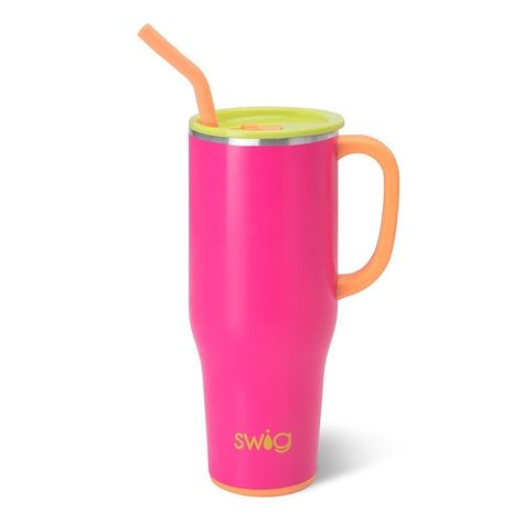 Back to School Sale Alert! Sip in style with our SWIG Tumblers – now 40% OFF this weekend only! SWIG Tutti Frutti Mega Mug (40oz). Mega sips, Mega chills! Combinations of vibrant colors come together to create a style fit for anyone's everyday cup. On sale from $28.80, regularly $48 #BackToSchool #SWIGTumblers #SaleAlert #ThePreppyAnchor #StayCool #WeekendSale Mega Mug, Back To School Backpacks, Padfolio, Trunk Organization, 9 Hours, Tutti Frutti, Plastic Straw, Beach Accessories, Custom Tees