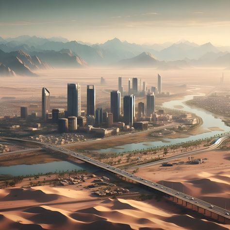 #FNT #Xhuuru #city #aglomeration #buildings #desert #mountians Future Desert City, Scifi Desert City, Desert Cyberpunk, Vampire Cyberpunk, Desert City, Modern Desert, Desert Photography, Cyberpunk Anime, Fantasy Stuff