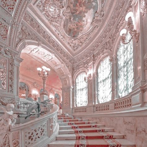 بيوت ملكية, Royal Core, Escalier Design, Castle Aesthetic, Ethereal Aesthetic, Royal Aesthetic, Princess Core, Baroque Architecture, Princess Aesthetic