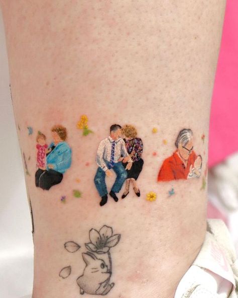 Good Family Tattoo, Grandparents Tattoo, Elephant Family Tattoo, Stitch Friends, Crochet Stuffy, Family Tattoo Ideas, Light Skin Makeup, Creative Tattoo Ideas, Knot Tattoo