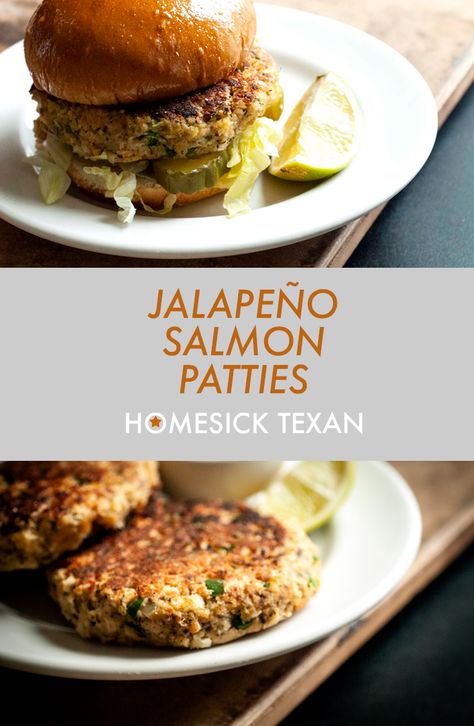 Mexican Salmon Patties, Jalapeño Salmon, Piccadilly Recipe, Keto Salmon Patties With Fresh Salmon, Salmon Burger Recipe Canned, Texan Recipes, Salmon Pattie’s, Optavia Salmon Patties, Salmon Patties Recipe Canned With Bread Crumbs