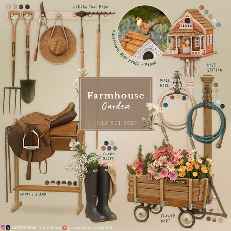 Sims 4 Farmhouse Clutter Cc, Cottage Living Mods Sims 4, Sims 4 Cc Rags To Riches Furniture, Sims Cottage Living Cc, Sims 4 Cc Garden Clutter, Sims 4 Farmhouse Decor Cc, Sims Cc Farmhouse, The Sims 4 Farmhouse Cc, Gardening Sims 4 Cc