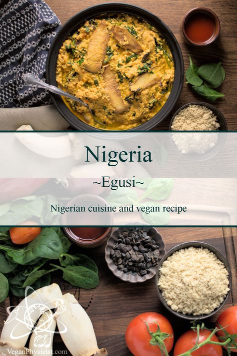 Egusi is a thick, Nigerian soup full of flavour. This vegan egusi ruses mushrooms to replace the different meat sources in the traditional dish. Vegan Egusi Soup, Vegan Egusi, Nigerian Soup, Egusi Soup Recipes, Boiled Plantains, Egusi Soup, Jamaican Cuisine, Around The World Food, Jollof Rice