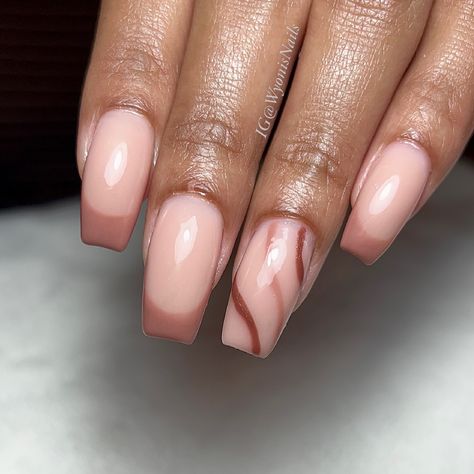 Brown French manicure on builder gel BIAB nails for fall season. Products are HEMA free. Biab Nails, Builder Gel, Oat Milk, French Manicure, Fall Autumn, Nail Design, Gel Polish, Make Your Day, All Products