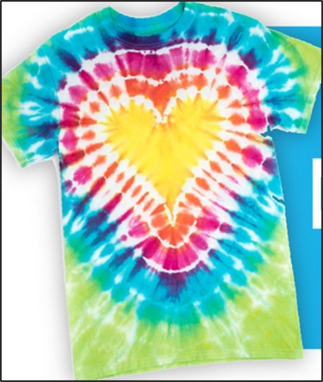 9 Easy Tie Dye Ideas for Beginners at Home - TextileTuts Tie Dye Heart Patterns Diy, Easy Diy Tie Dye Shirts, Easy Tye Dye Patterns, Tie Died Ideas, Tie Dye Ideas Pattern, Easy Tie Dye Patterns, Tye Dye Ideas, Tie Dye Projects, Tie Dye Ideas