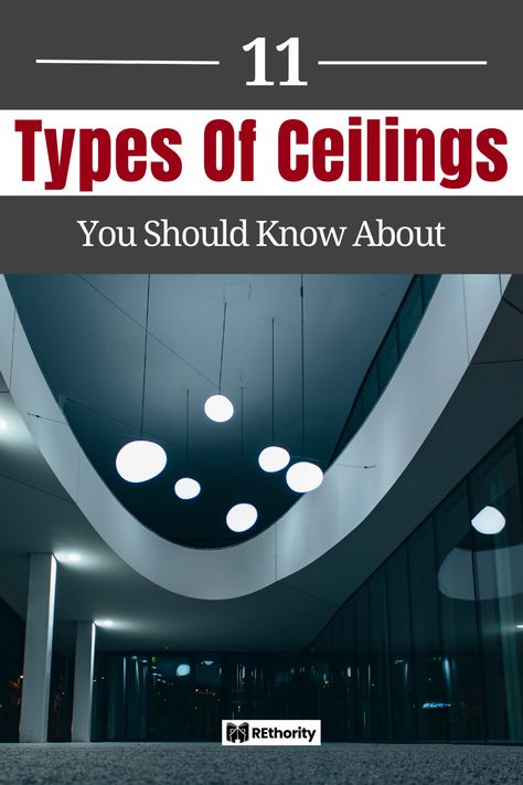 When considering the design of your home, the ceiling can often be overlooked. However, the type of ceiling you choose has a huge impact on the look and feel of a room. From traditional and modern to decorative and more obscure, there are countless choices when it comes to ceilings. With the wide variety of options available, it can be hard to decide which is best for your space. Here are 11 types of ceilings you should know about so you can make the best decision for your home. Round Ceiling Design Modern, Raised Ceiling, Bedroom Ceilings, Celing Light, Accent Ceiling, Angled Ceiling, Barrel Ceiling, Ceiling Types, Types Of Ceilings