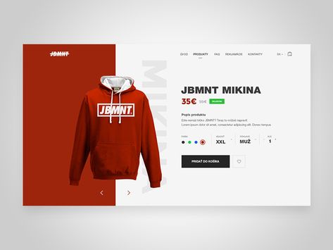 I made Product page for JBMNT E-commerce  Check the more screens  Hope you like it :) Desain Ux, Ad Banner, Affinity Photo, Daily Ui, 카드 디자인, Ecommerce Website Design, Website Design Layout, Web Inspiration, Web Layout