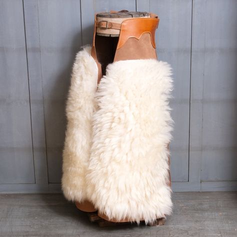 Fur Chaps, Batwing Chaps, Chaps Fashion, Band Costumes, Cowgirl Chaps, Fur Pants, Winter Cowboy, Cold Environment, Western Chaps