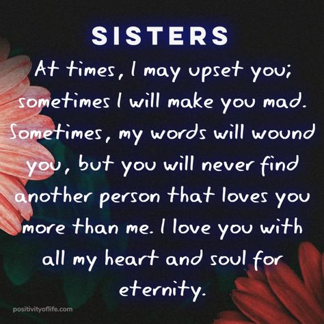 Motivational Quotes For Sister, Prayers For My Sister Healing, I Love You Sister Quotes Strength, Pray For Sister, Poems For My Sister, Soul Sister Quotes, Good Morning Poems, I Love My Sister, I Love You Sister