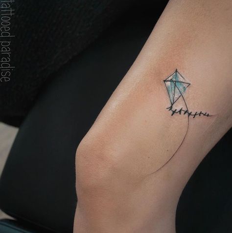 Kite Tattoo Ideas, Kite Tattoo Small, Kite Tattoo, Rock Tattoos, Kites Craft, Flying Tattoo, Rock Tattoo, Clothes Embroidery, Tattoos Inspiration