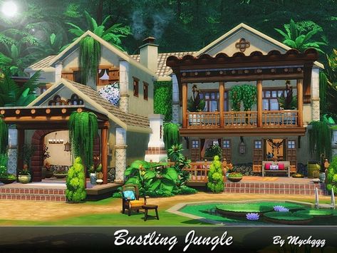 Lot: 30x30  Found in TSR Category 'Sims 4 Residential Lots' Selvadorada Sims 4 Cc, Sims Jungle House, Sims 4 Jungle Adventure House, Sims 4 Jungle Adventure Cc, Sims 4 Selvadorada House, Sims 4 Jungle House, Modern Jungle House, Sims 4 Selvadorada, Sulani Homes Sims 4