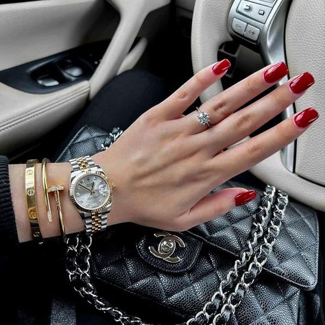 Carter Ring, Cartier Bracelet Stack, Casio Vintage, Rolex Watches Women, Timeless Watches, Cartier Bracelet, Luxe Jewelry, Best Investment, Rolex Watch