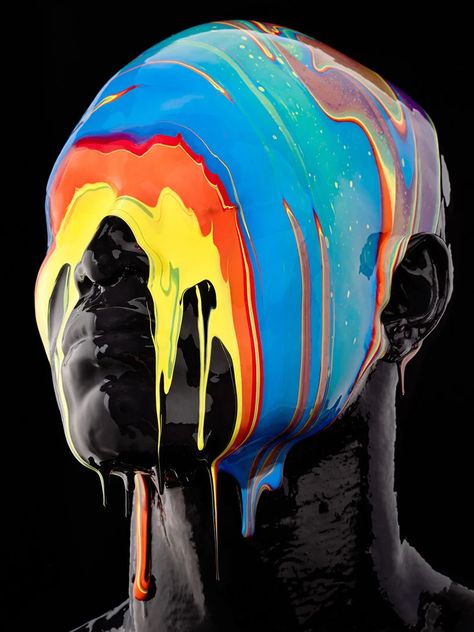 through tim tadder's lens, paint powerfully evokes the human experience Dripping Liquid, Tim Tadder, African Ancestry, Steve Mccurry, Colossal Art, Bright Paintings, Photographer Advertising, Drip Painting, Photographic Art