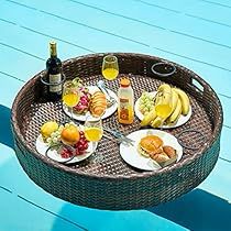 Jacuzzi Accessories, Pool Cooler, Indoor Rattan Furniture, Pool Floats For Adults, Floating Drink Holder, Swimming Pool Floats, Rattan Tray, Round Serving Tray, Leather Tray