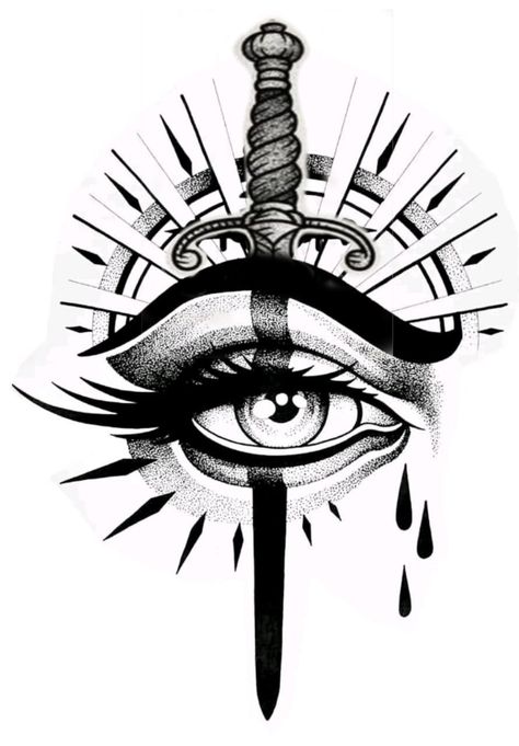 Black Magic Tattoo Ideas, Eye Design Tattoo, Eye Of Horus Tattoo Design, Sombras Tattoo, Egypt Tattoo Design, Pointillism Tattoo, Dragon Tattoo Ideas, Armband Tattoos, Band Tattoo Designs