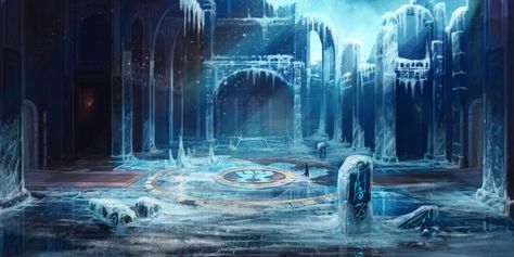 Alexs DBZ RPG 5 - Online Roleplaying Ice Temple Concept Art, Ice Temple, Dark Dungeon, Rpg Map, Long Night, Temple Art, Dungeon Maps, Fantasy Castle, Fantasy Setting