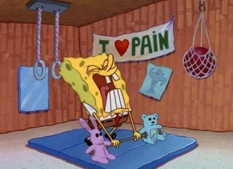 When you try to hold your flag or instrument for more than five minutes during the first week. | 23 Times "Spongebob Squarepants" Captured The Essence Of Band Camp Spongebob Workout, Gym Jokes, Playlist Covers Photos, Spongebob Funny, Workout Playlist, Workout Memes, Gym Memes, Spongebob Memes, Gym Humor