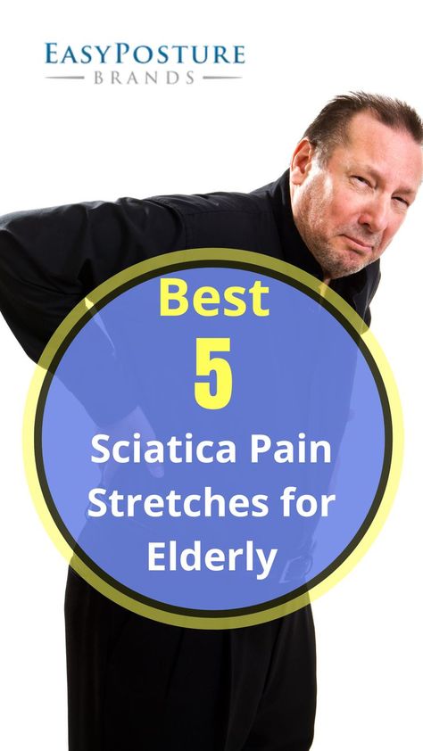 Top 5 Sciatica Stretches for the Elderly - At Home Workout Sciatic Nerve Exercises, Sciatic Nerve Stretches, Sciatic Nerve Relief, Sciatic Nerve Pain Relief, Inner Knee Pain, Sciatica Stretches, Piriformis Stretch, Pain Relief Remedies, Sciatica Exercises