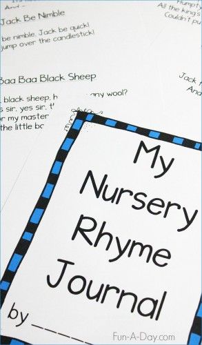 Free printable preschool nursery rhymes journal for kids. Work on early literacy development with nursery rhymes and hands-on activities. Preschool Nursery Rhymes, Nursery Rhymes Kindergarten, Nursery Rhymes Preschool Crafts, Nursery Ryhmes, Rhyming Preschool, Nursery Rhyme Crafts, Preschool Journals, Nursery Rhymes Preschool, Nursery Rhyme Theme