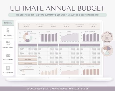 Bill Calendar, Budget Spreadsheet Template, Bill Planner, Interactive Charts, Planner Tabs, Google Spreadsheet, Bill Tracker, Monthly Budget Planner, Budget Spreadsheet