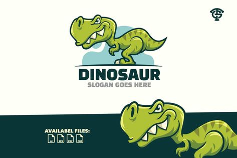 Dinosaur Pokemon, Dinosaur Logo, Mascot Logo Design, Logo Mascot, Mascot Logo, Mascot Design, Envato Elements, Vector File, Pokemon