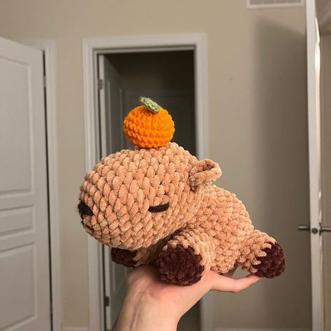 Capybara Plushie, Easy Crochet Animals, Quick Crochet Patterns, Crochet Baby Toys, Crochet Design Pattern, Kawaii Crochet, Beginner Crochet Projects, Quick Crochet, Fun Crochet Projects