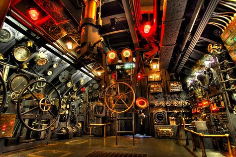 Submarine interior Values Reference, Submarine Interior, Industrial Piping, Nautilus Submarine, Steampunk Interior, Russian Submarine, Steampunk Inspiration, Spaceship Interior, Deep Sea Diving