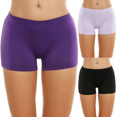 Women Underwear Set 3 Pack Solid Casual Boyshort Panty Purple Light, Under Dress, Swim Suit Bottoms, Plus Size Lingerie, Boy Shorts, Light Purple, Briefs, Women's Shorts, Women Wear