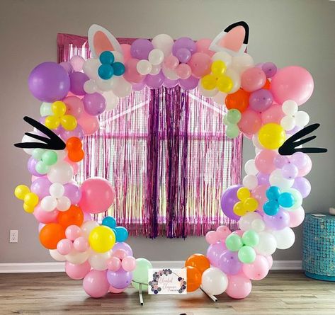 Gabbys Dollhouse Balloon Garland, Gabby Dollhouse Balloons, Gabbys Dollhouse Pinata, Sprinkle Party Gabbys Dollhouse, Gabby Dollhouse Party Decor, Diy Gabbys Dollhouse Birthday, Hey Gabby Birthday, Hey Gabby Birthday Party, Gabbie's Dollhouse Birthday