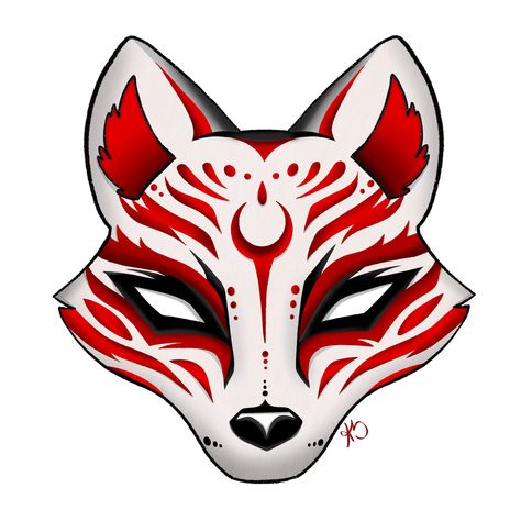 Mask Drawing Anime, Fox Mask Drawing, Japanese Fox Mask, Japanese Fox, Kitsune Mask, Kitsune Fox, Mask Drawing, Japanese Mask, Fox Mask