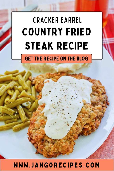 Today I am going to share with you a copycat cracker barrel country fried steak recipe which is super delicious. It is a classic way of cooking a steak. Cracker Barrel Country Fried Steak, Country Fried Steak Recipe, Pioneer Recipes, Easy Fall Dinner Recipes, Ny Steak, Copycat Cracker Barrel, Chicken Fried Steak Recipe, Steak Dinner Recipes, Easy Fall Dinners